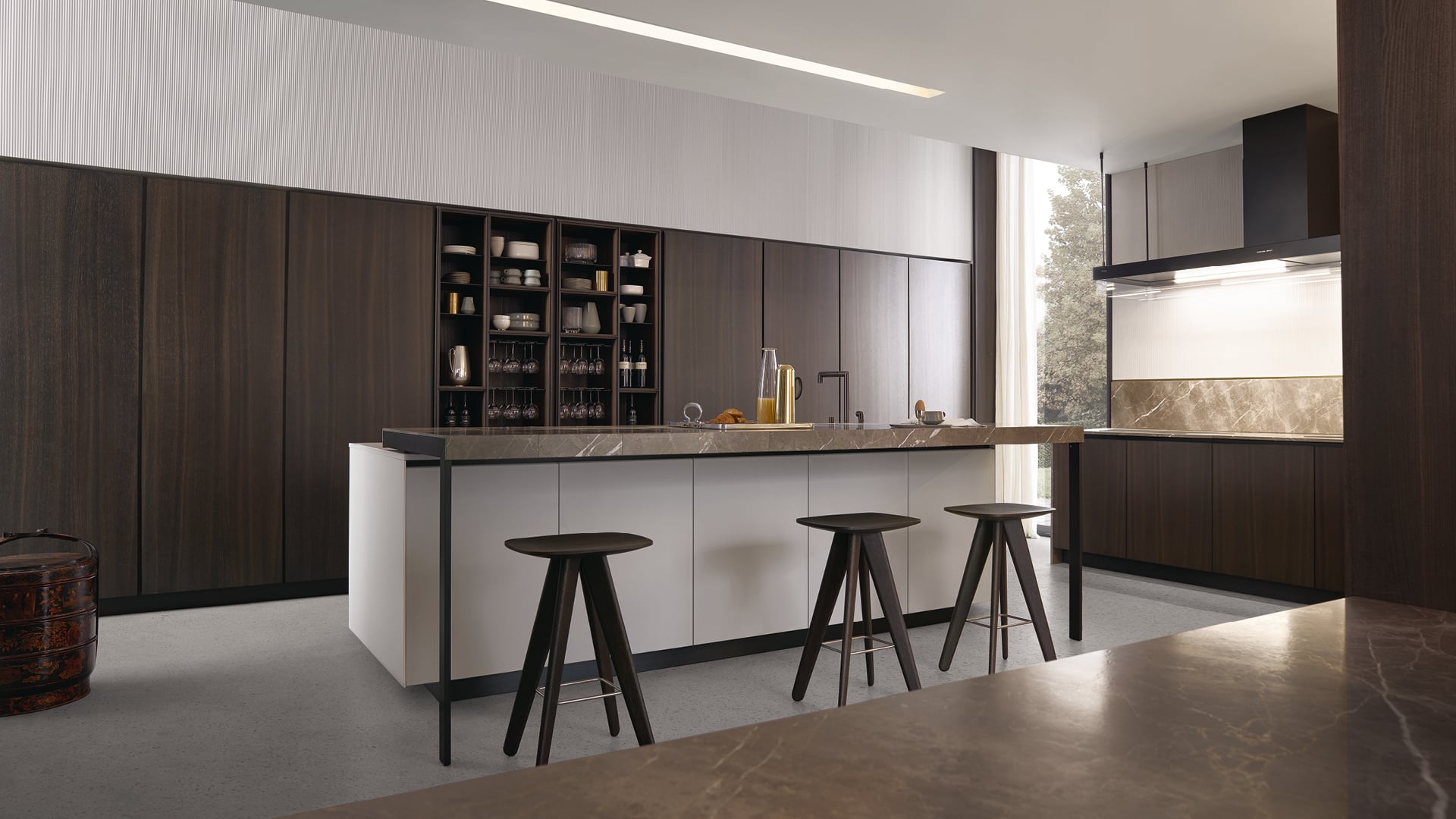 Poliform Immagine di Кухня Табуреты Ics 1