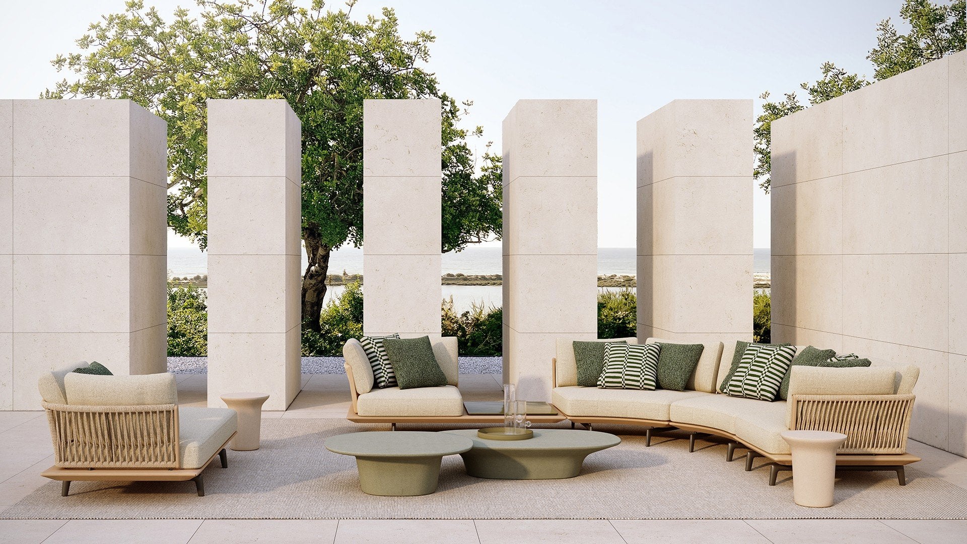 Poliform Immagine di Outdoor Sofás Lagoon 8