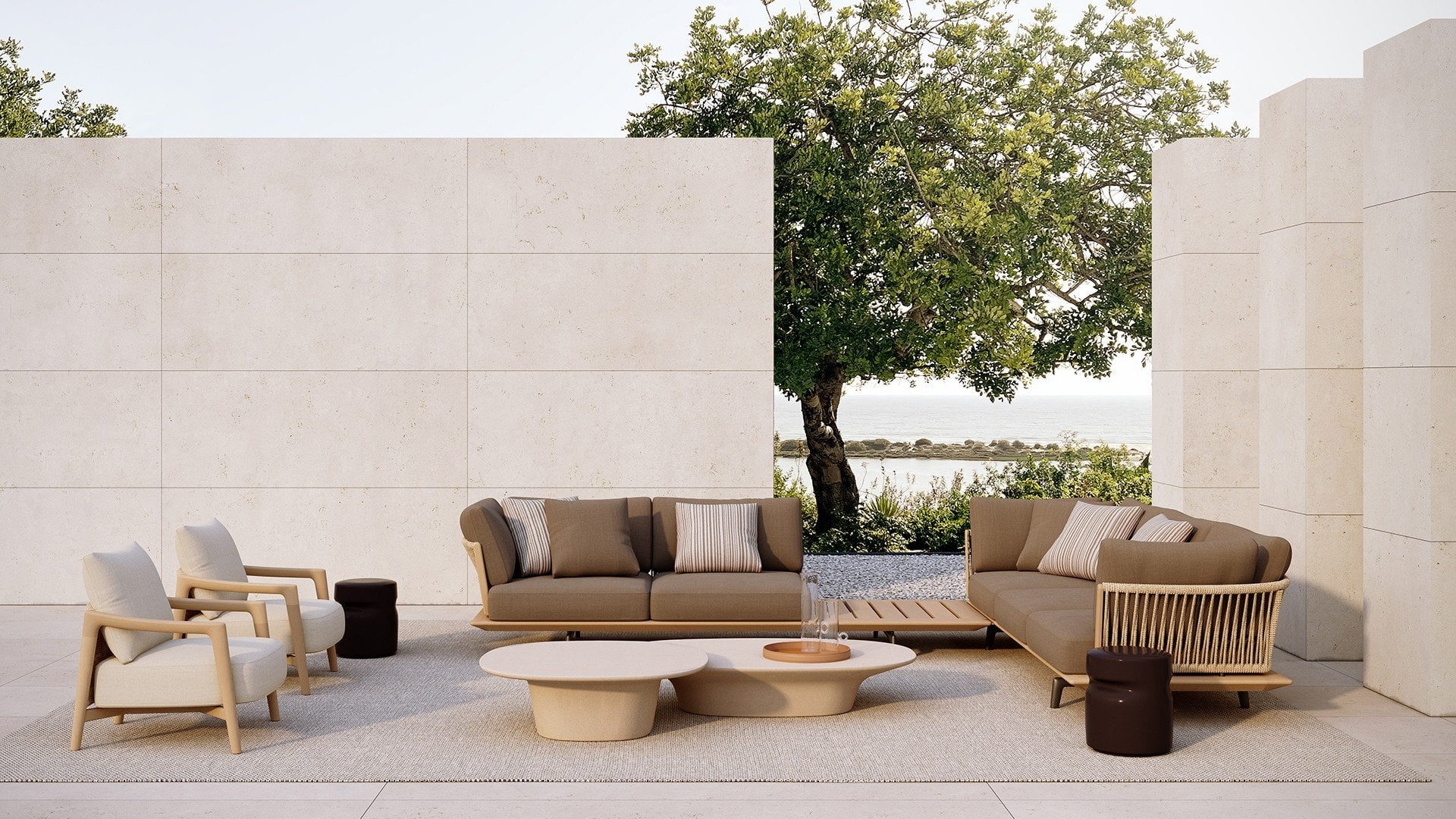 Poliform Immagine di Outdoor Sofás Lagoon 9