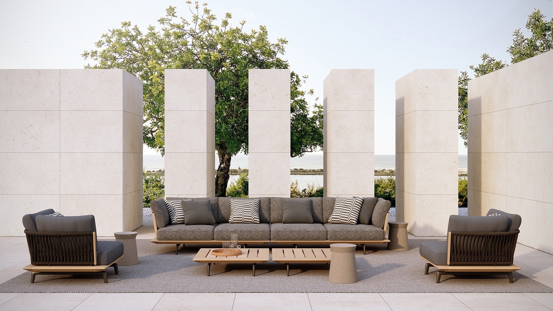 Poliform Immagine di Outdoor Sofás Lagoon 10