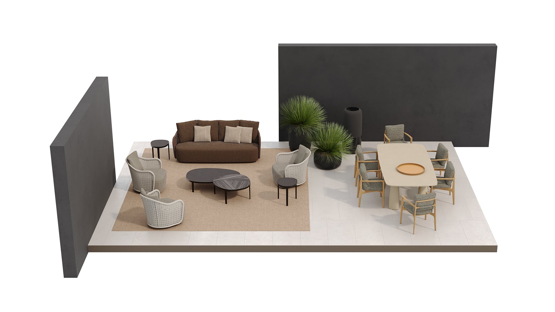 Poliform Immagine di Outdoor Sofás Mad out 3