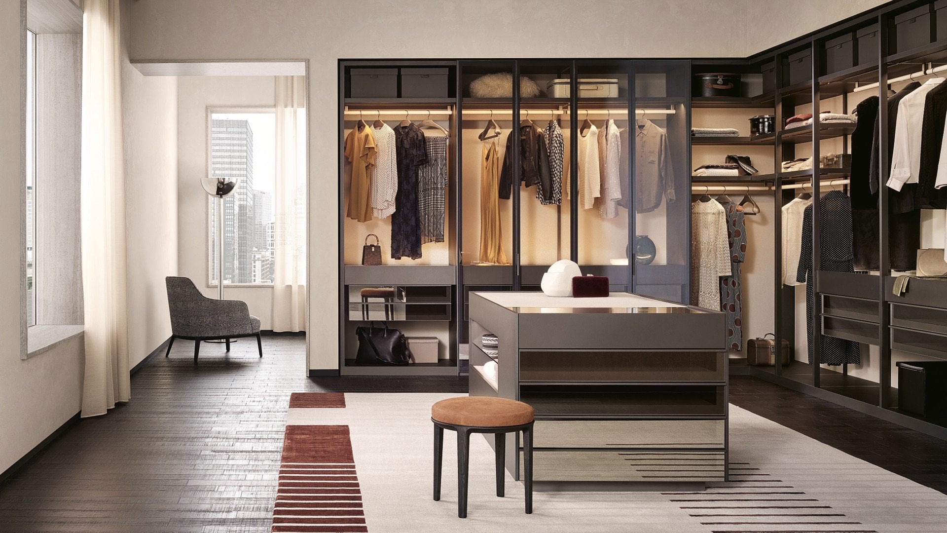 Poliform Immagine di Systems Night Systems Senzafine Walk-in Closet 10