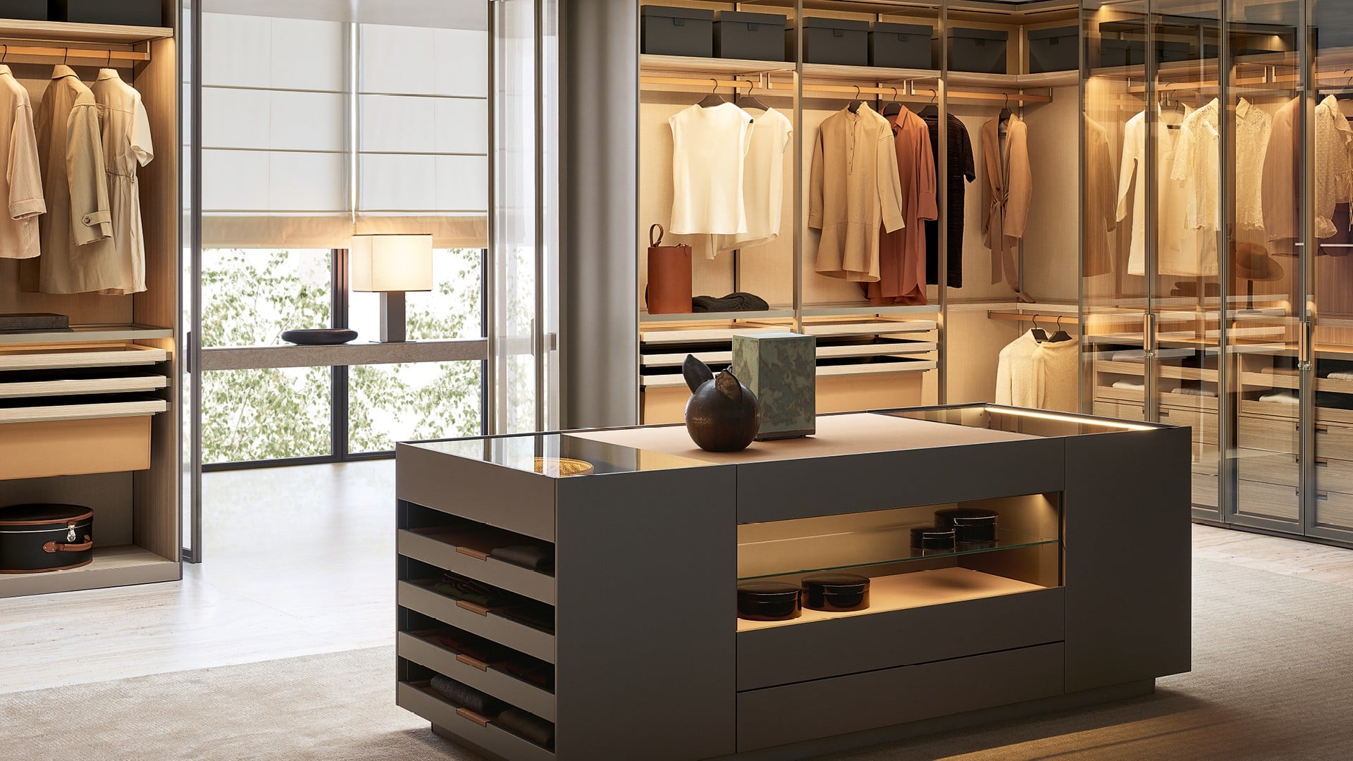 Poliform Immagine di Systems Night Systems Senzafine Walk-in Closet 5
