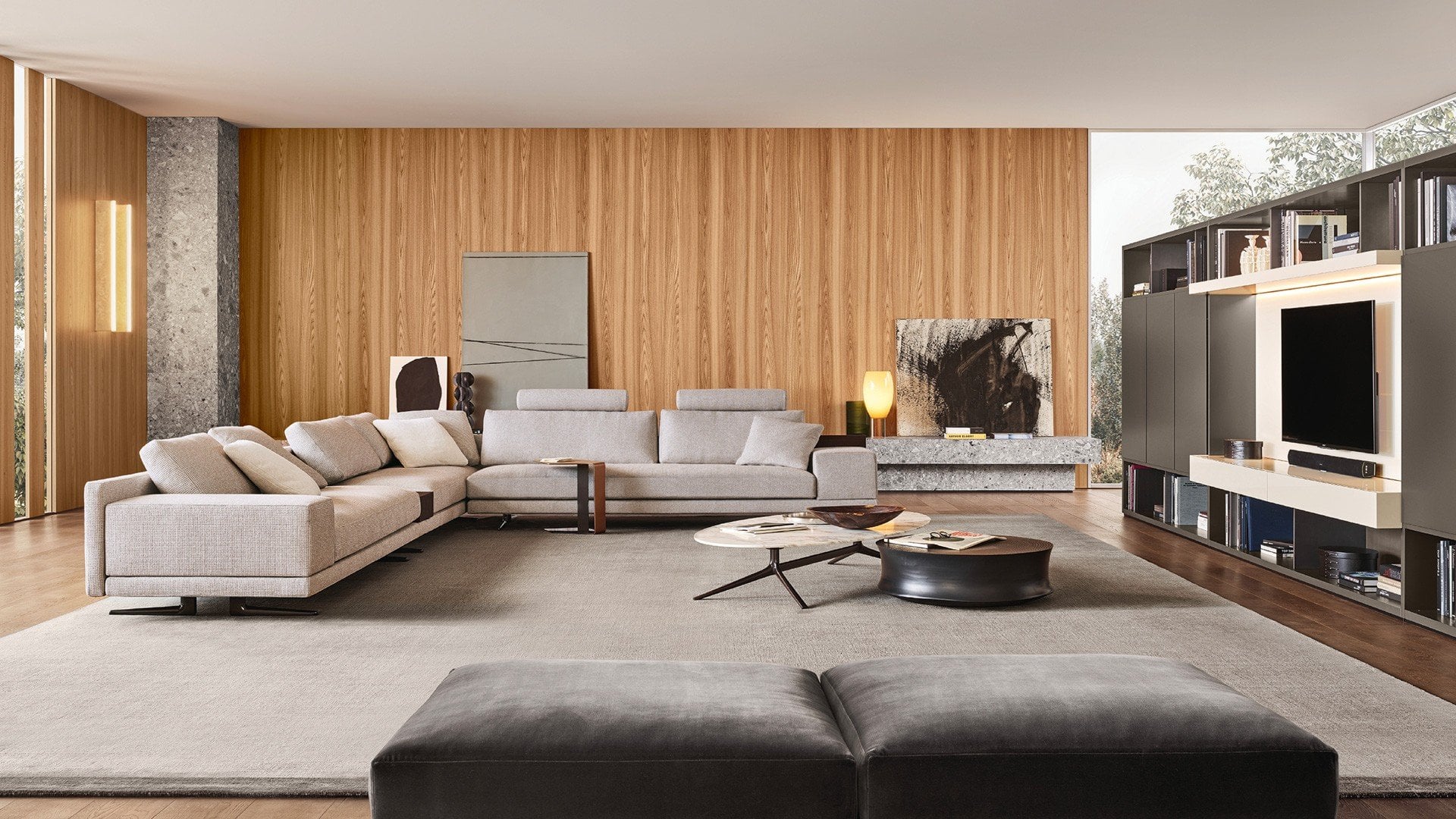 Poliform Immagine di Systems Модульные системы гостиной Wall System 24