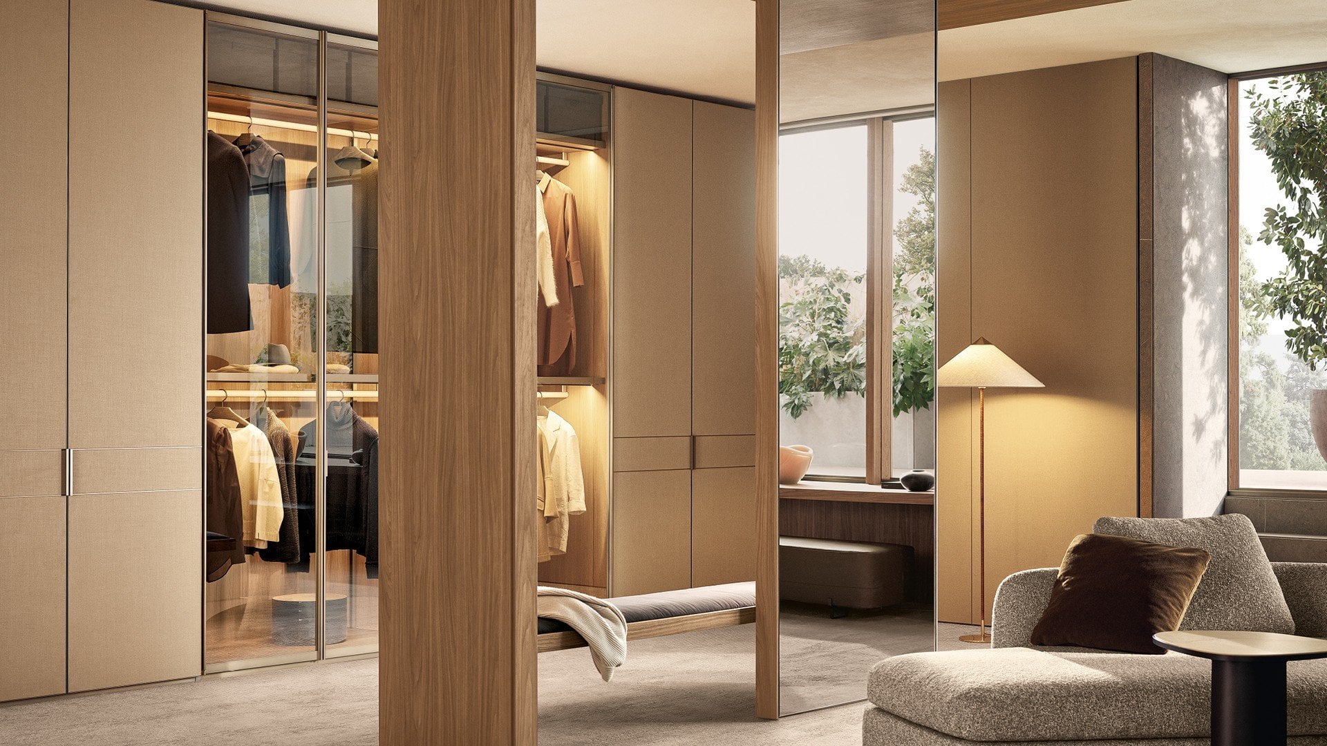 Poliform Immagine di Systems Night Systems Senzafine Wardrobe 1